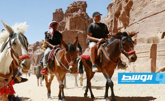 الرواحل تتضور جوعا في البتراء الأثرية