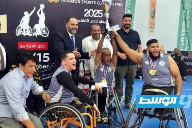 نادي بنغازي يتوَّج ببطولتي مصراتة لكرة السلة على الكراسي المتحركة