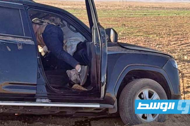 موكب أسامة حماد يتعرض لحادث سير في المخيلي شرق البلاد