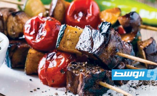 كباب شهي بالباذنجان