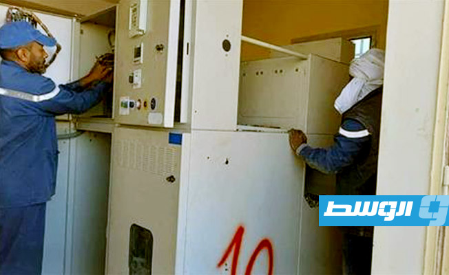 تركيب خلية في محطة كهرباء غدوة