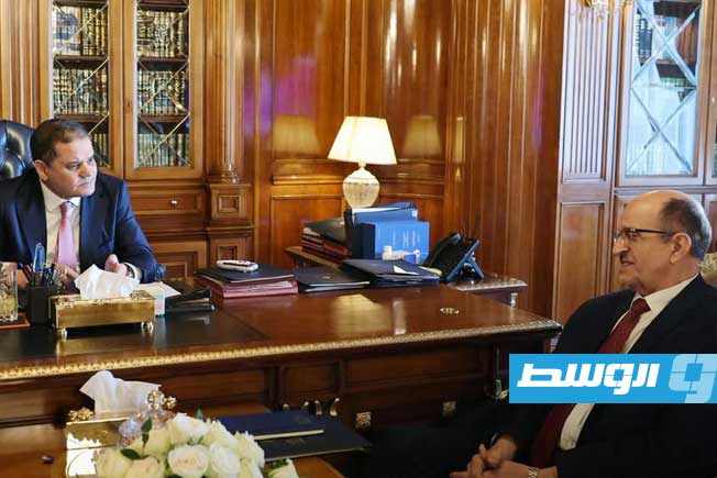 الفطيسي يطلع الدبيبة على نتائج زيارة الوفد الحكومي إلى الولايات المتحدة