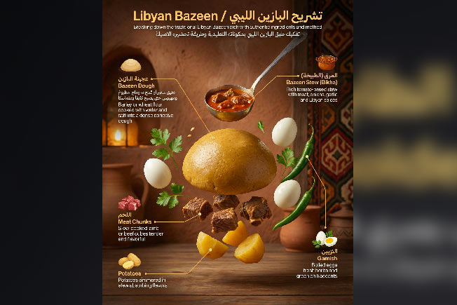 المطبخ الليبي بعيون الذكاء الصناعي.. صور تشريحية تعيد قراءة الذاكرة الغذائية
