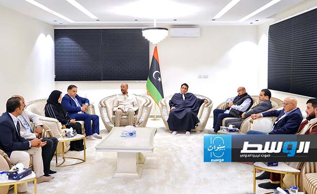 المنفي والكوني يبحثان المستجدات بمنفذ رأس اجدير مع وفد من «الأعلى للأمازيغ»