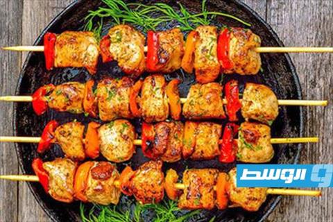 شيش طاووق بالفلفل والبصل