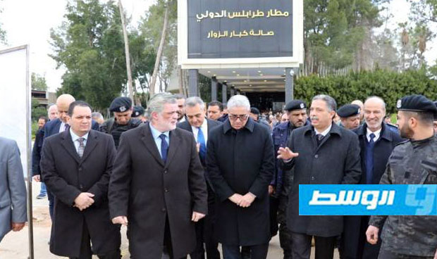 باشاغا ومعتوق يتفقدان أعمال الصيانة بمطار طرابلس العالمي