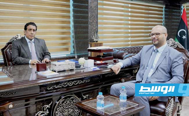 المنفي يناقش مع بوشاح آلية تسريع إنجاز القوانين الانتخابية