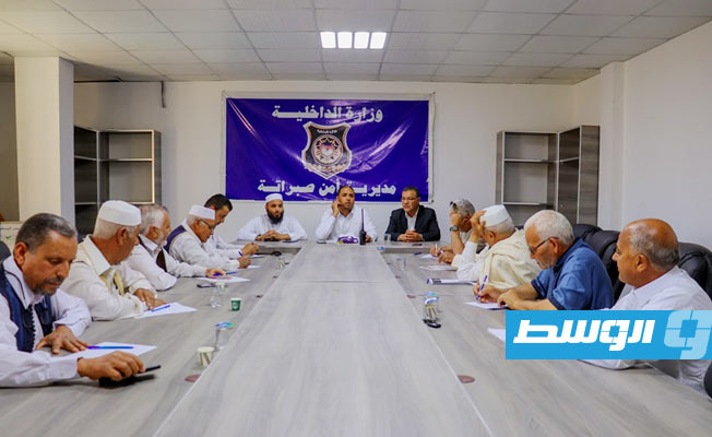 اجتماع أمني في صبراتة لمناقشة تداعيات الخلاف حول عيد الفطر