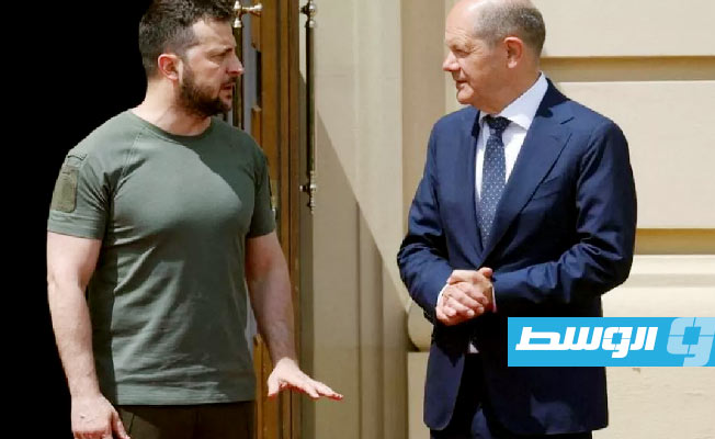 زيلينسكي يصل إلى برلين للقاء شولتس وبحث توسيع نطاق الدفاع الجوي