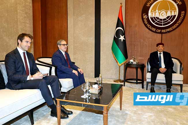 عقيلة وبرنت يبحثان جهود تجاوز الانقسام وتحقيق سلام مستدام في ليبيا