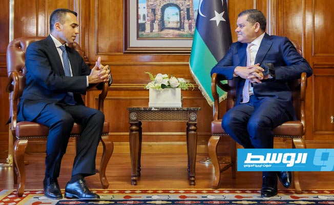 الدبيبة ودي مايو يبحثان الملفات المشتركة