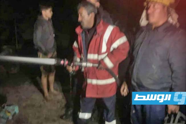 إطفاء حريق بمخزن للملابس في طرابلس