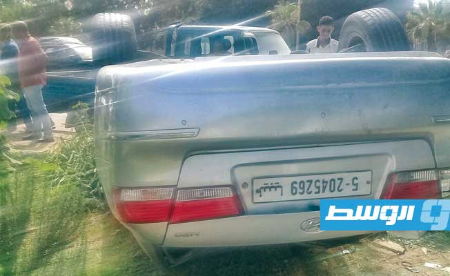 إصابة 3 أشخاص في حادث مروري بطريق المطار