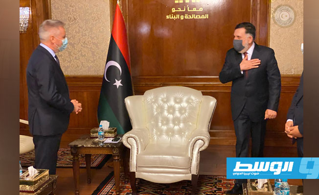«الرئاسي»: السراج وغويريني يؤكدان أهمية العودة للمسار السياسي