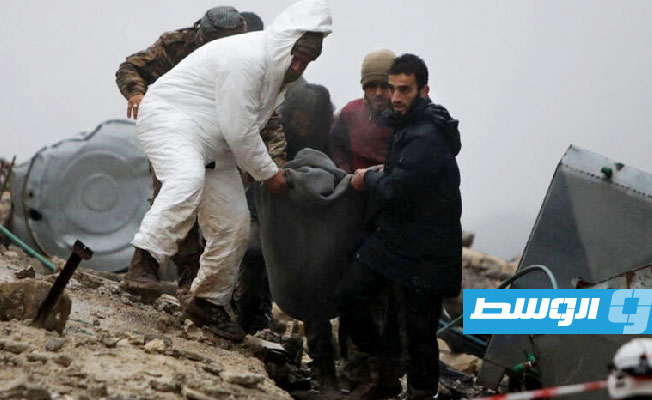 أول قافلة مساعدات أممية تدخل عبر معبر باب السلامة إلى شمال سورية
