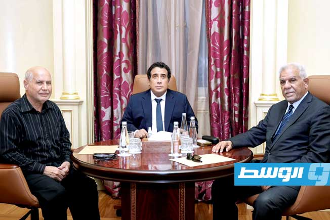 المنفي يبحث تعزيز التنسيق مع مجلس الدولة لدفع العملية السياسية