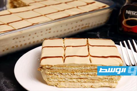 كيك البسكويت والنسكافية