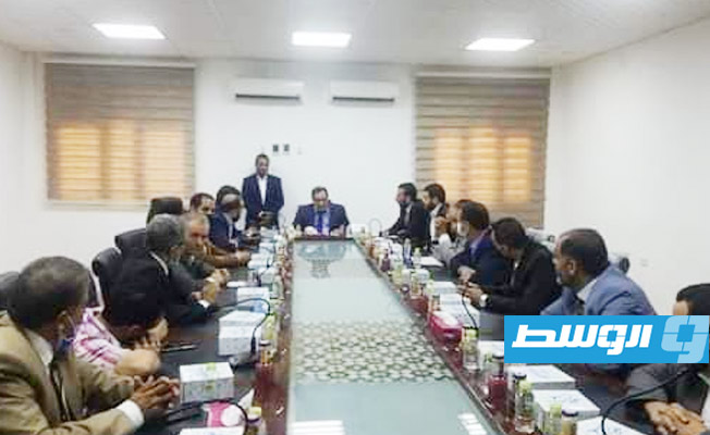 وزير التعليم العالي يتفقد سير العمل في جامعة بني وليد